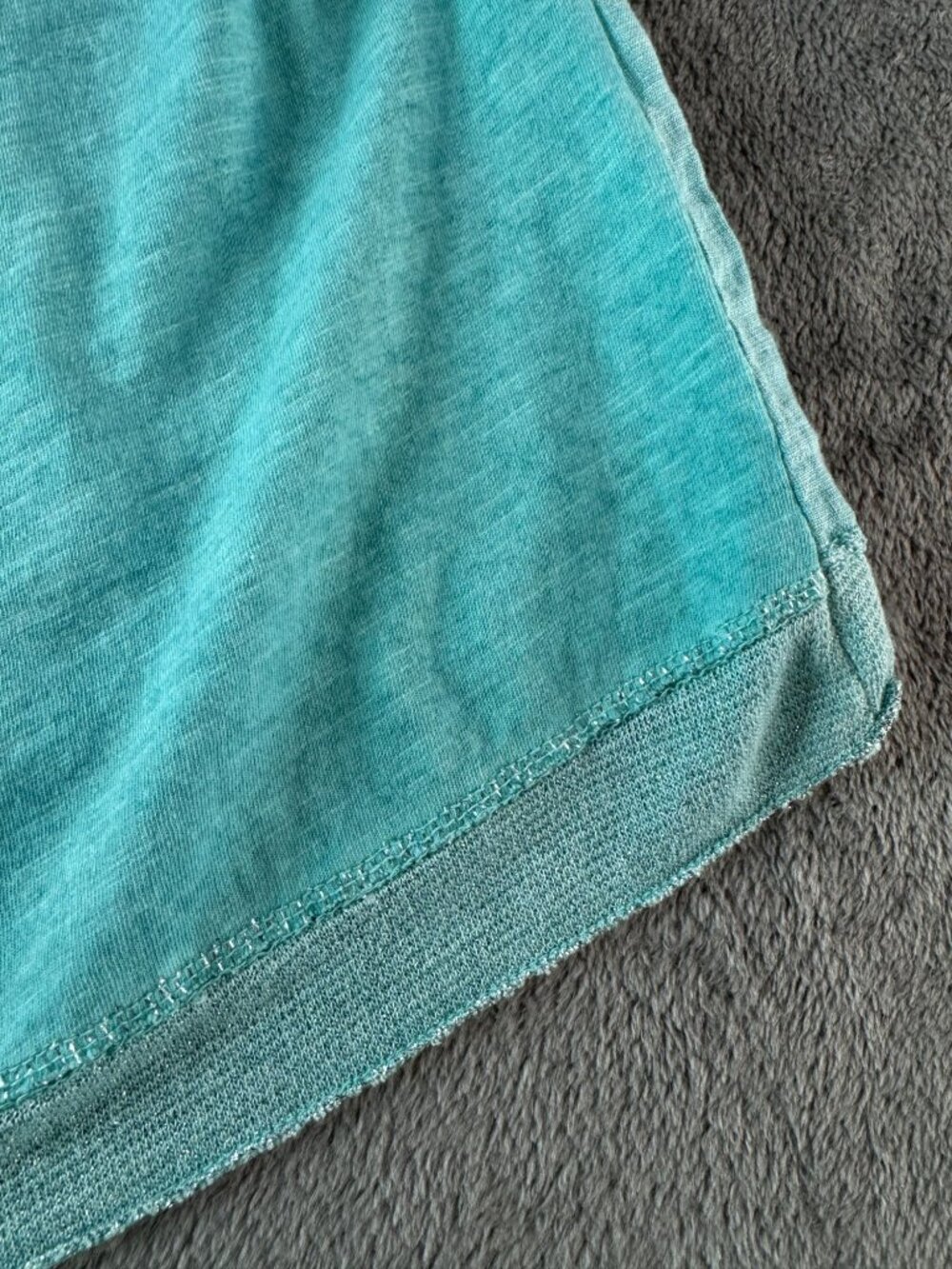 Tempo Paris 100% Linen Light Blue Tunic Top Metallic Trim Made in Italy M - Picture 5 of 7